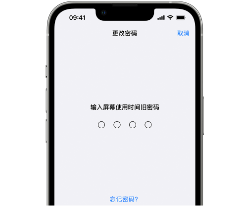 蒲县iPhone屏幕维修分享iPhone屏幕使用时间密码忘记了怎么办 